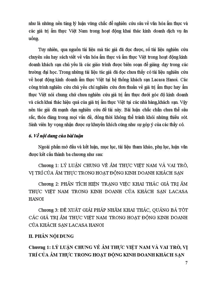 image for page Mô tả, nhận xét, đề xuất ý kiến về việc khai thác các giá trị ẩm thực Việt Nam tại khách sạn mà sinh viên thực tập 1