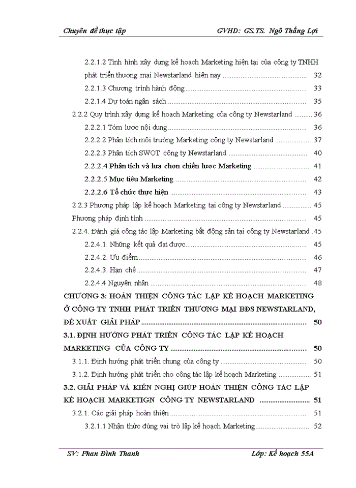 image for page Hoàn thiện công tác lập kế hoạch Marketing cho công ty TNHH phát triển thương mại Bất động sản Newstarland