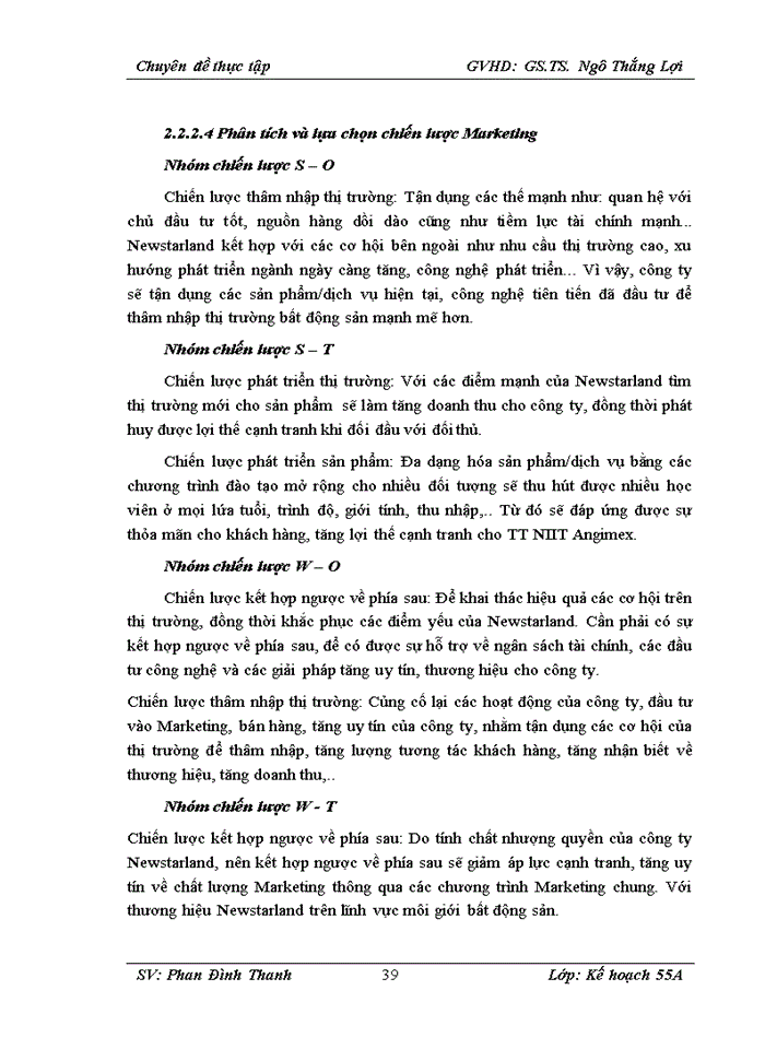 image for page Hoàn thiện công tác lập kế hoạch Marketing cho công ty TNHH phát triển thương mại Bất động sản Newstarland