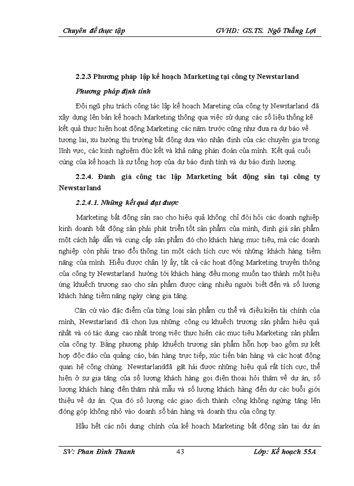 image for page Hoàn thiện công tác lập kế hoạch Marketing cho công ty TNHH phát triển thương mại Bất động sản Newstarland