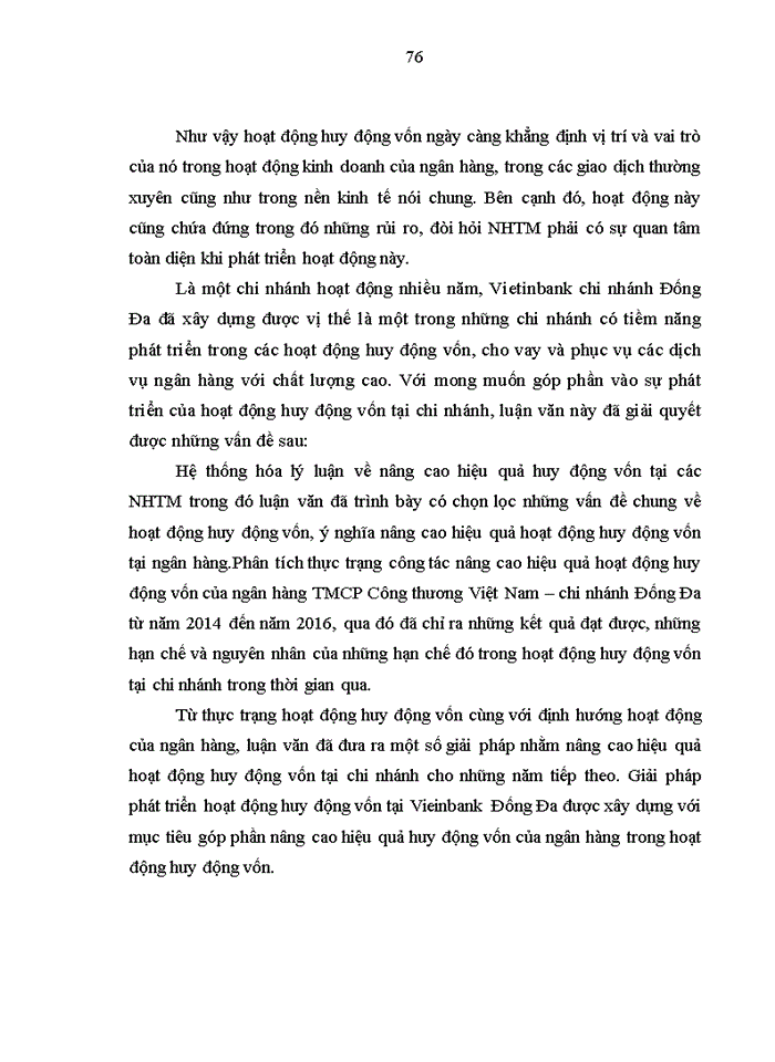 image for page Giải pháp nâng cao hiệu quả huy động vốn tại Ngân hàng thương mại cổ phần Công thương Việt Nam – chi nhánh Đống Đa