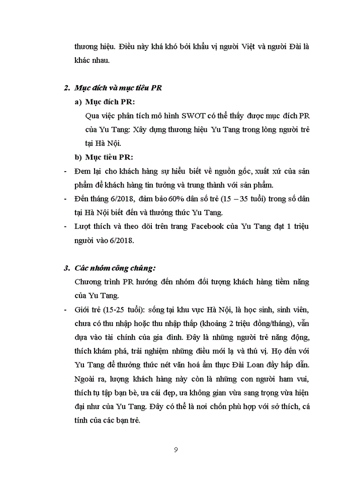 image for page Quan hệ công chúng lập kế hoạch pr cho yu tang