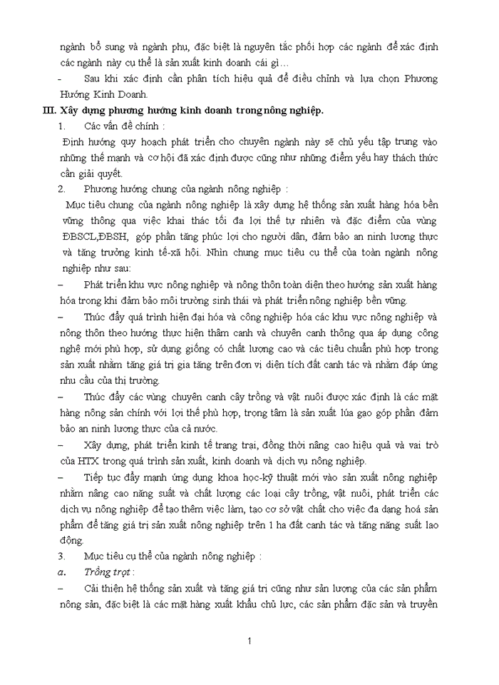 image for page Cơ sở và cách thức xây dựng phương hướng kinh doanh trong nông nghiệp