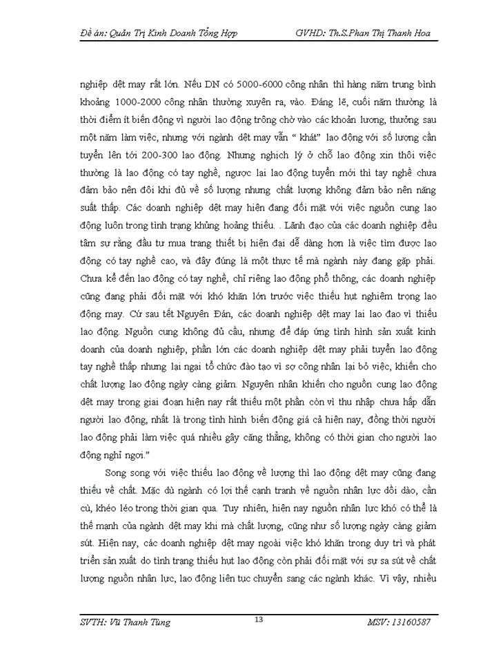 image for page Thực trạng quản trị nhân lực trong các doanh nghiệp dệt may việt nam