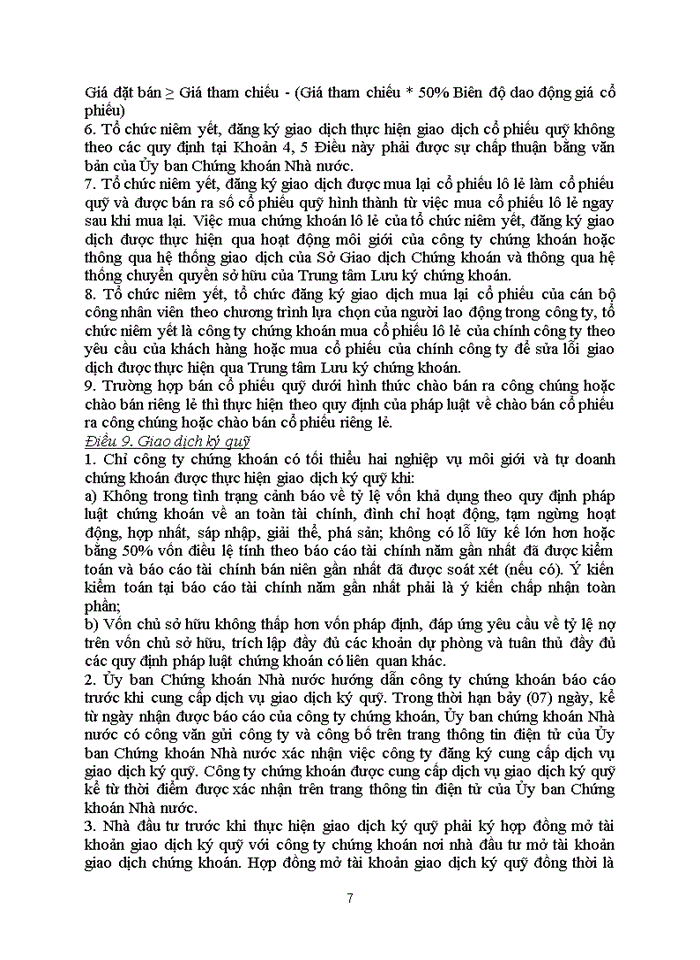 image for page Quy định về giao dịch trên thị trường chứng khoán