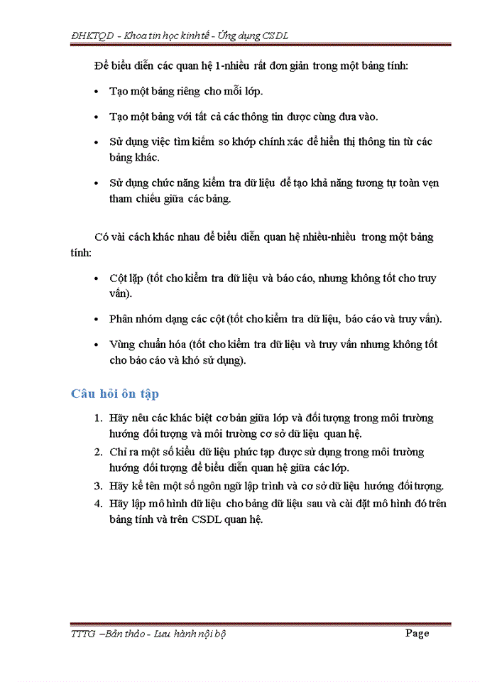 image for page Từ mô hình dữ liệu tới lược đồ quan hệ