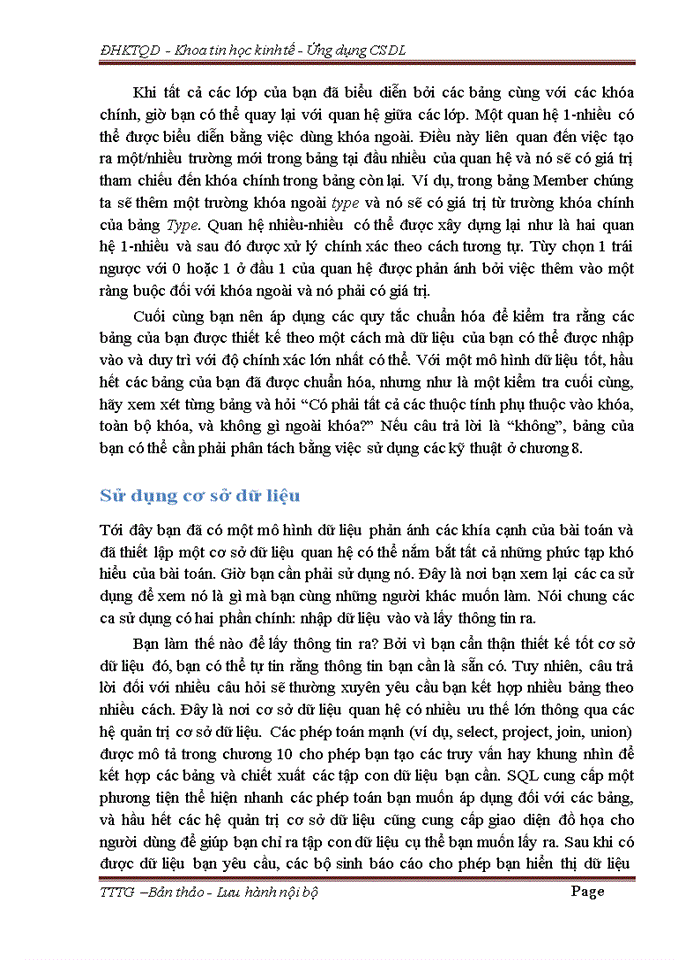 image for page Từ mô hình dữ liệu tới lược đồ quan hệ