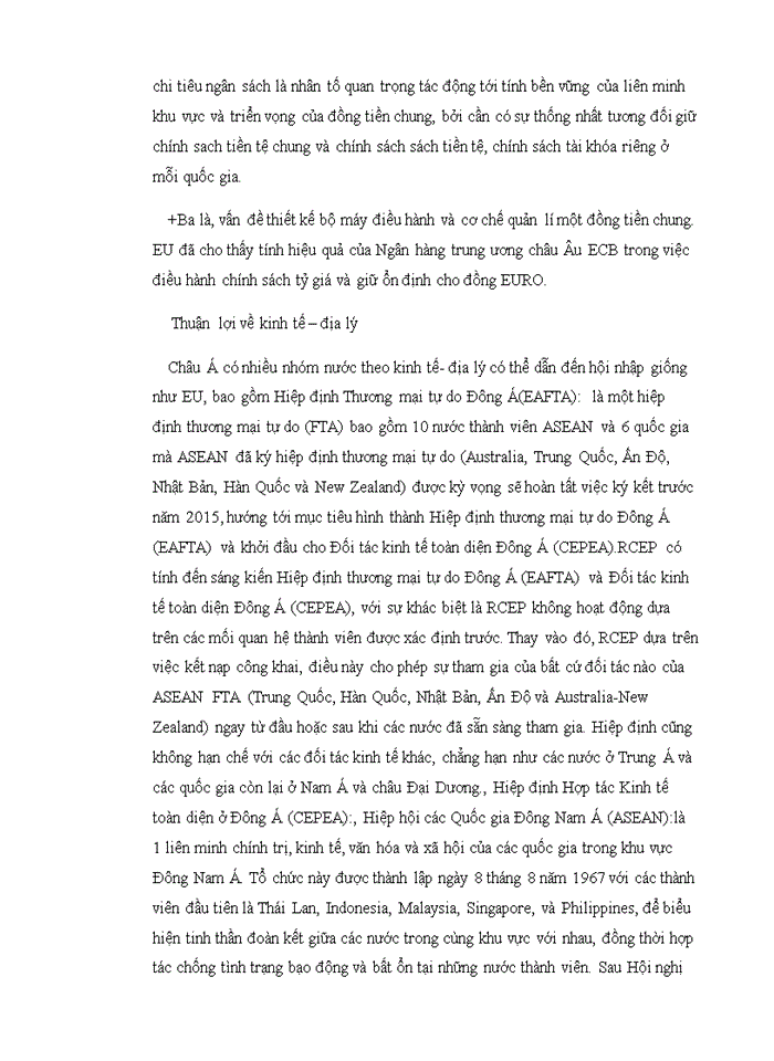 image for page Liên minh tiền tệ quốc tế và triển vọng liên minh tiền tệ của Việt Nam (AEC)