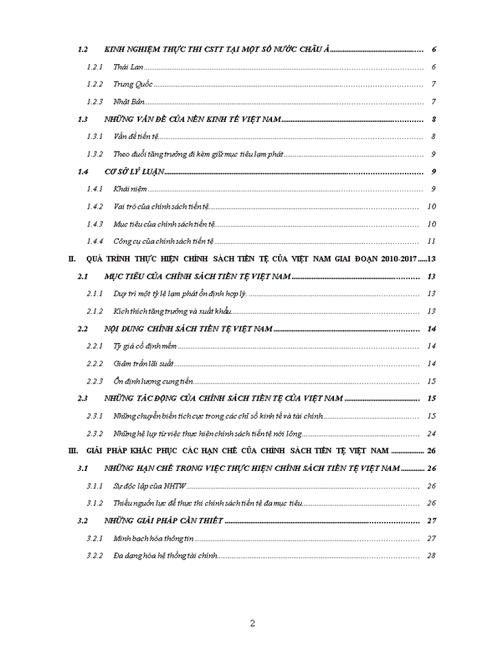 image for page Chính sách tiền tệ nới lỏng của việt nam giai đoạn 2010 – 2017