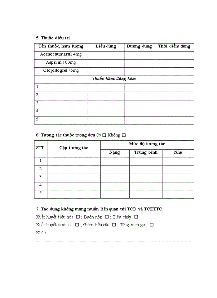 image for page Khảo sát tình hình sử dụng thuốc chống đông và chống kết tập tiểu cầu trên bệnh nhân bệnh mạch vành tại khoa khám bệnh bệnh viện bạch mai