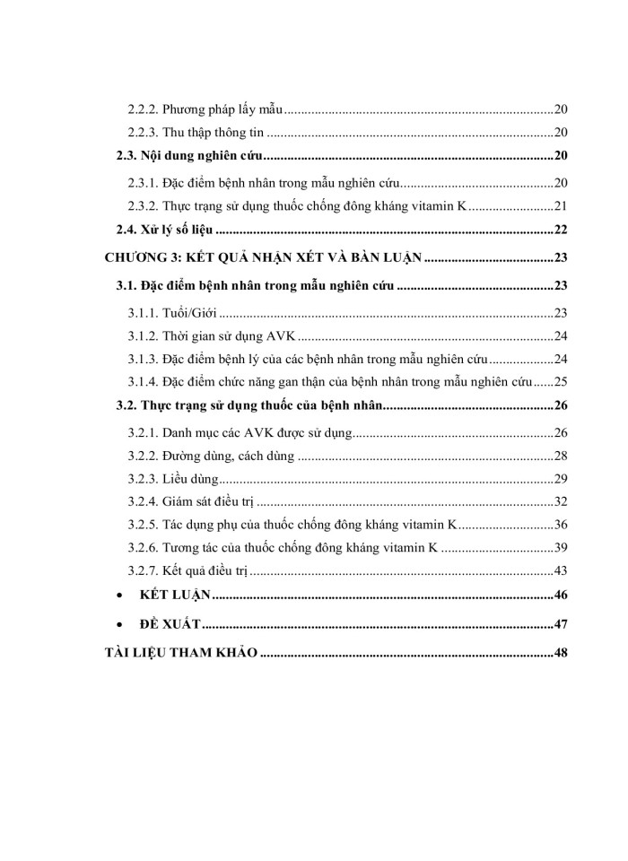 image for page Khảo sát tình hình sử dụng thuốc chống đông máu kháng vitamin k tại khoa c6 viện tim mạch quốc gia