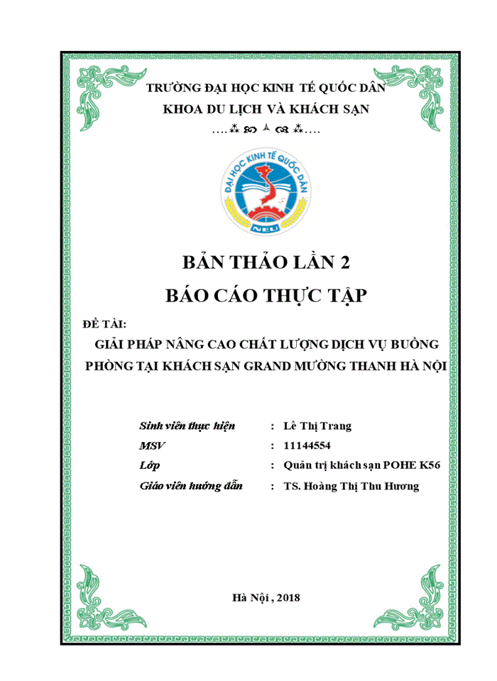 image for page Giải pháp nâng cao chất lượng dịch vụ buồng phòng tại khách sạn grand mường thanh hà nội