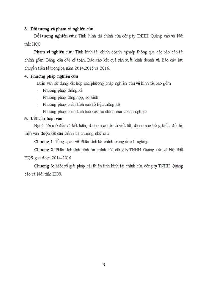 image for page Phân tích tình hình tài chính của công ty TNHH Quảng cáo và Nội thất HQS giai đoạn 2014-2016