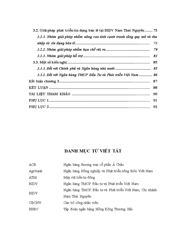 image for page Phát triển tín dụng bán lẻ tại Ngân hàng TMCP Đầu tư và Phát triển Việt Nam - Chi nhánh Nam Thái Nguyên