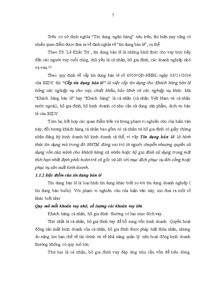 image for page Phát triển tín dụng bán lẻ tại Ngân hàng TMCP Đầu tư và Phát triển Việt Nam - Chi nhánh Nam Thái Nguyên