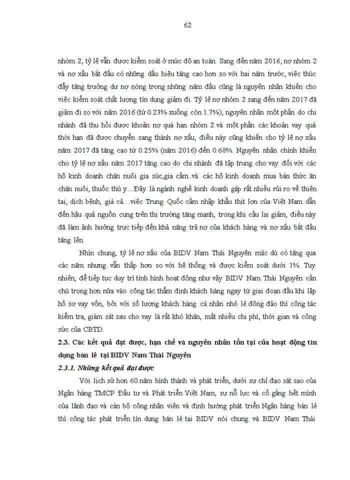 image for page Phát triển tín dụng bán lẻ tại Ngân hàng TMCP Đầu tư và Phát triển Việt Nam - Chi nhánh Nam Thái Nguyên