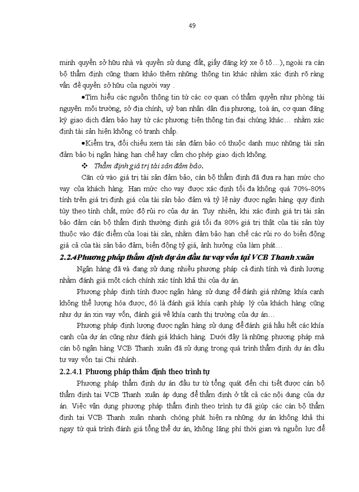 image for page Hoàn thiện công tác thẩm định dự án đầu tư vay vốn tại Ngân hàng TMCP Ngoại thương Việt Nam- Nghiên cứu điển hình chi nhánh Thanh Xuân