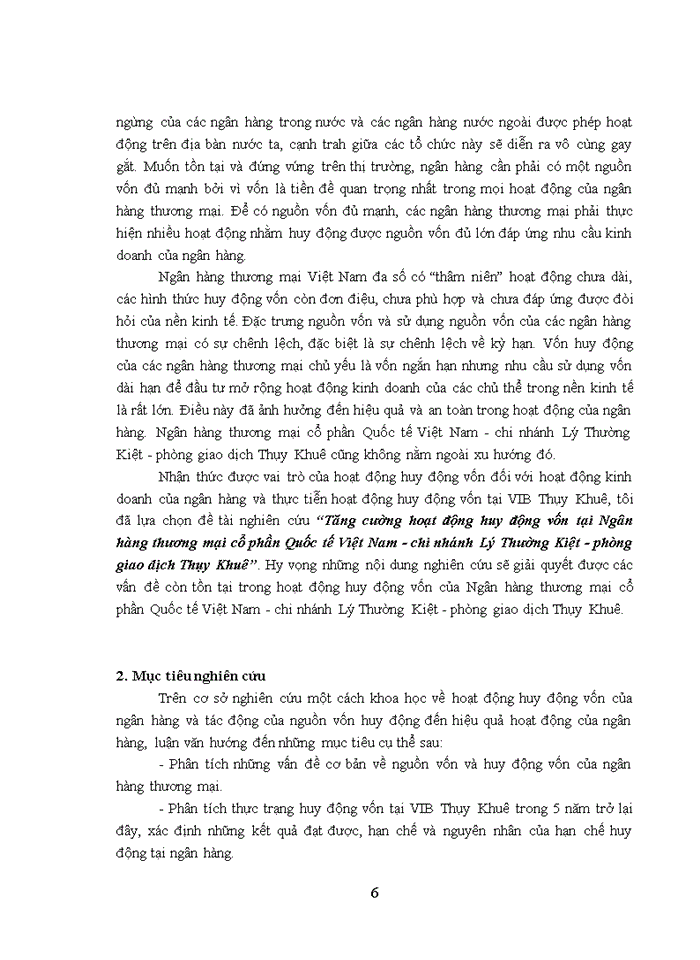 image for page Tăng cường hoạt động huy động vốn tại Ngân hàng thương mại cổ phần Quốc tế Việt Nam - chi nhánh Lý Thường Kiệt - phòng giao dịch Thụy Khuê