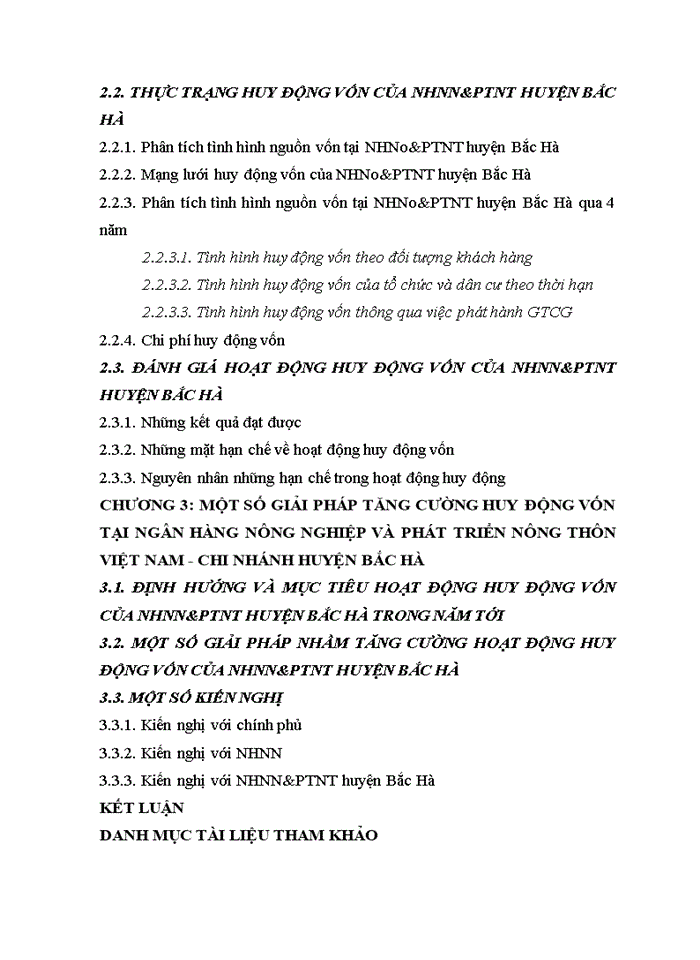 image for page Giải pháp nhầm tăng cường hoạt động huy động vốn của nhnn&ptnt huyện bắc hà