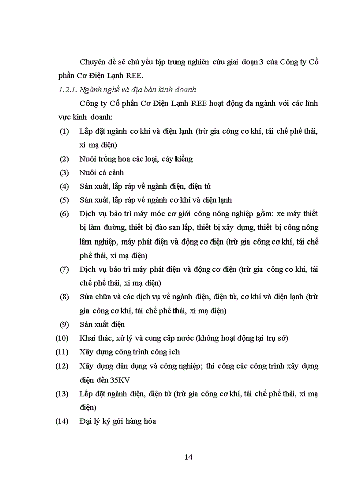 image for page Các nhân tố ảnh hưởng đến kết quả hoạt động sản xuất kinh doanh của Công ty Cổ phần Cơ Điện Lạnh REE giai đoạn 2012 - 2016