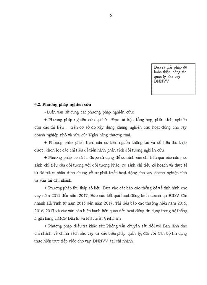 image for page Quản lý cho vay doanh nghiệp nhỏ và vừa tại Ngân hàng TMCP Đầu tư và Phát triển Việt Nam – chi nhánh Hà Tĩnh