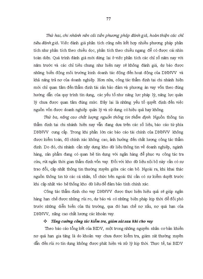 image for page Quản lý cho vay doanh nghiệp nhỏ và vừa tại Ngân hàng TMCP Đầu tư và Phát triển Việt Nam – chi nhánh Hà Tĩnh