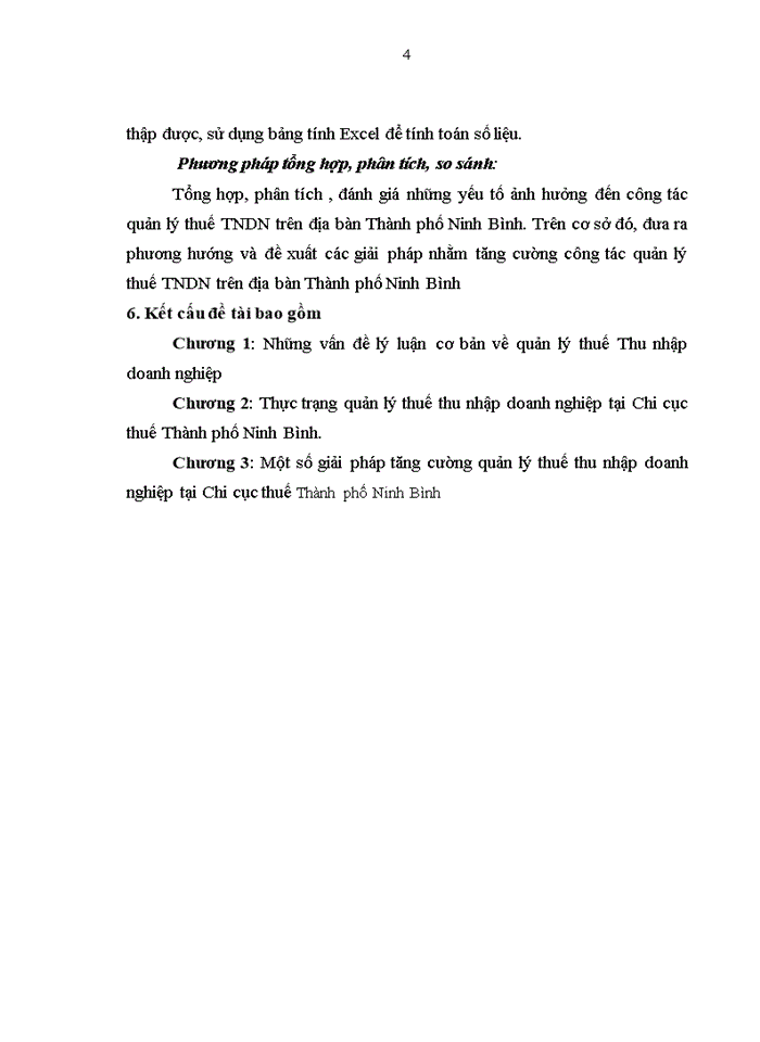 image for page Quản lý thuế Thu nhập doanh nghiệp tại Chi cục thuế  Thành phố Ninh Bình