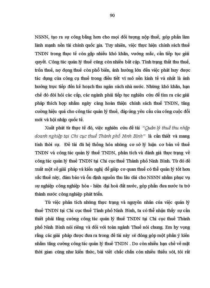 image for page Quản lý thuế Thu nhập doanh nghiệp tại Chi cục thuế  Thành phố Ninh Bình