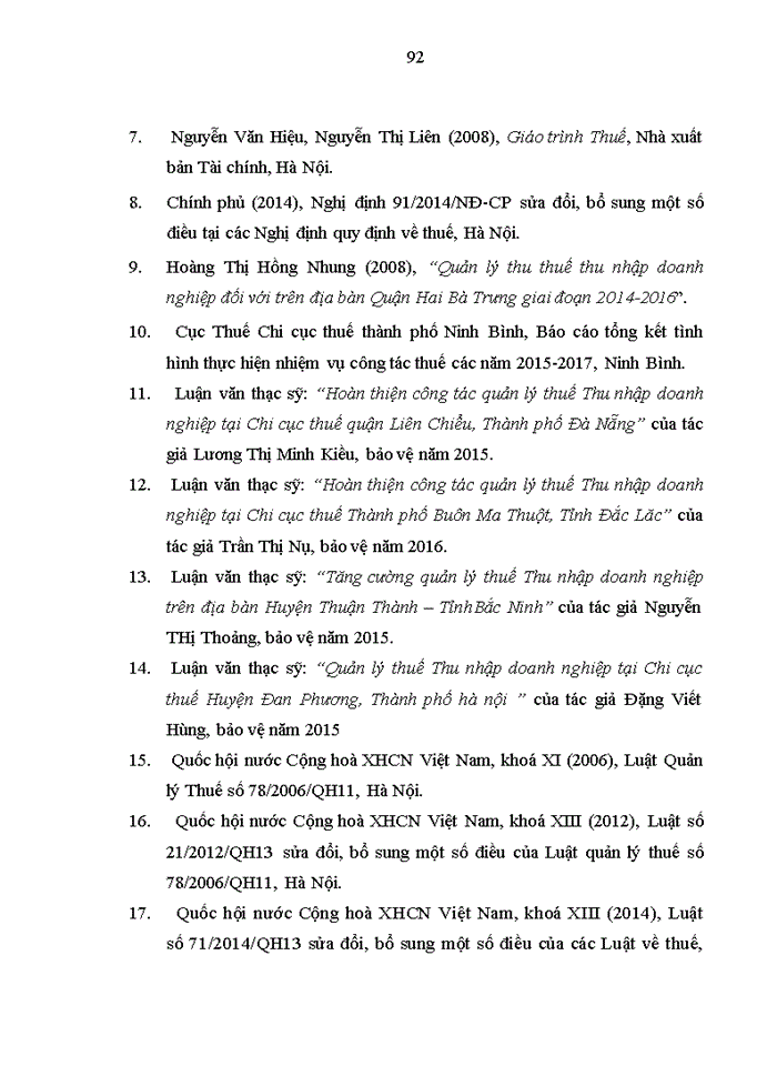 image for page Quản lý thuế Thu nhập doanh nghiệp tại Chi cục thuế  Thành phố Ninh Bình