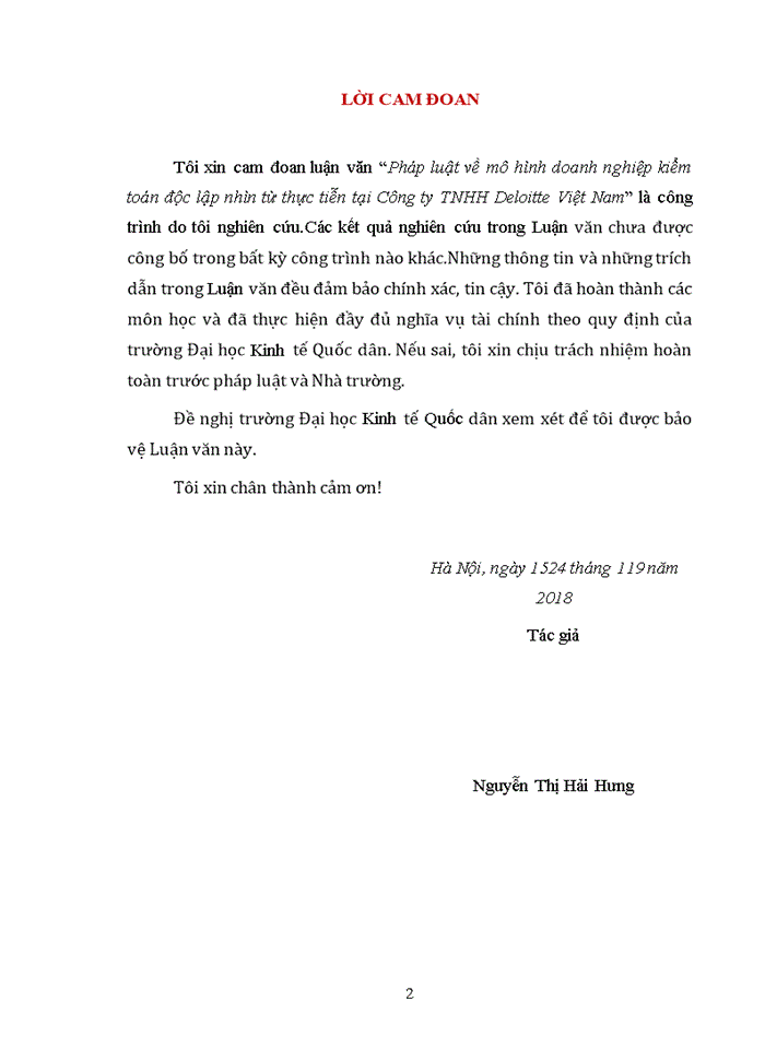 image for page Pháp luật về doanh nghiệp kiểm toán độc lập nhìn từ thực tiễn tại Công ty TNHH Deloitte Việt Nam