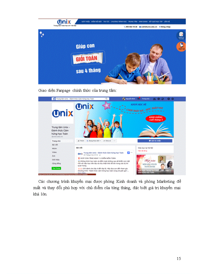 image for page Đánh giá mức độ hài lòng của khách hang khi sử dụng dịch vụ tại trung tâm toán học Unix