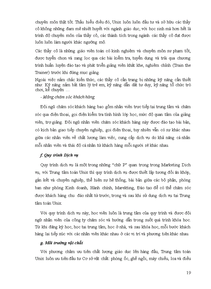 image for page Đánh giá mức độ hài lòng của khách hang khi sử dụng dịch vụ tại trung tâm toán học Unix