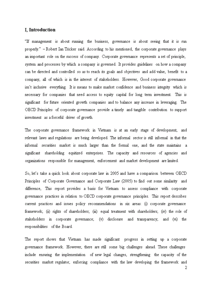 image for page Assignment about the comparison between G20/OECD Principles of corporate governance and corporate law (2005)