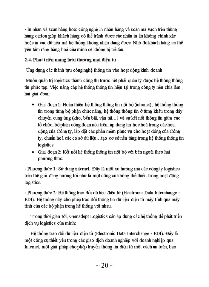 image for page Phân tích thực trạng kinh doanh và cung cấp dịch vụ Logistics của Công ty Gemadept