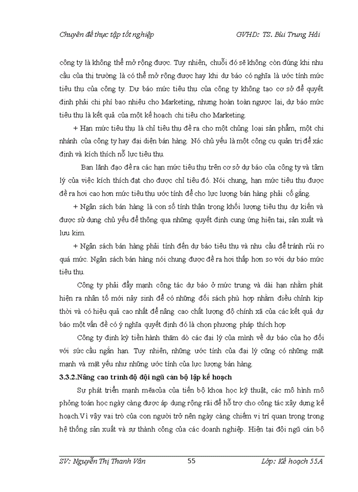 image for page Hoàn thiện công tác lập kế hoạch kinh doanh của công ty Cổ phần và thương mại Sơn Thịnh