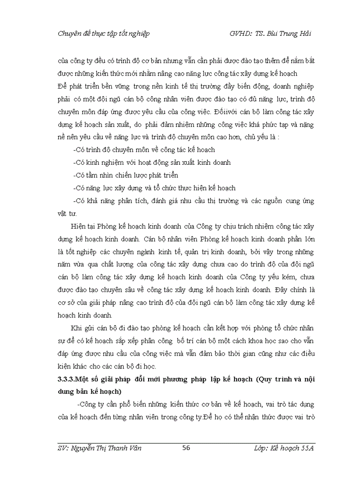 image for page Hoàn thiện công tác lập kế hoạch kinh doanh của công ty Cổ phần và thương mại Sơn Thịnh