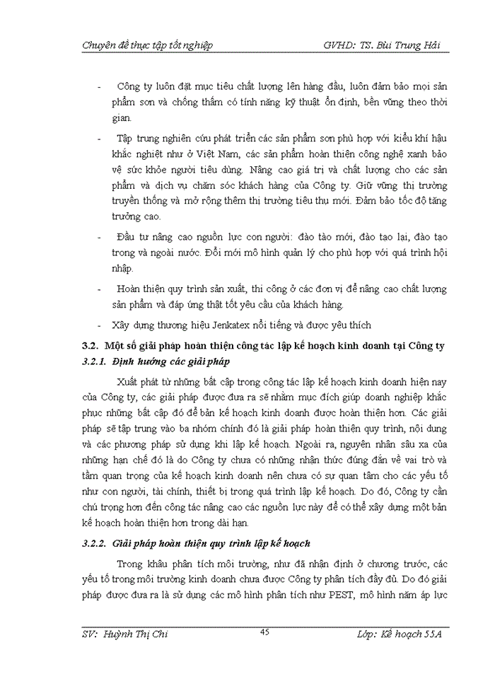 image for page Hoàn thiện công tác lập kế hoạch kinh doanh tại Công ty TNHH Đầu tư xây dựng và Thương mại sơn Jenkatex đến năm 2020