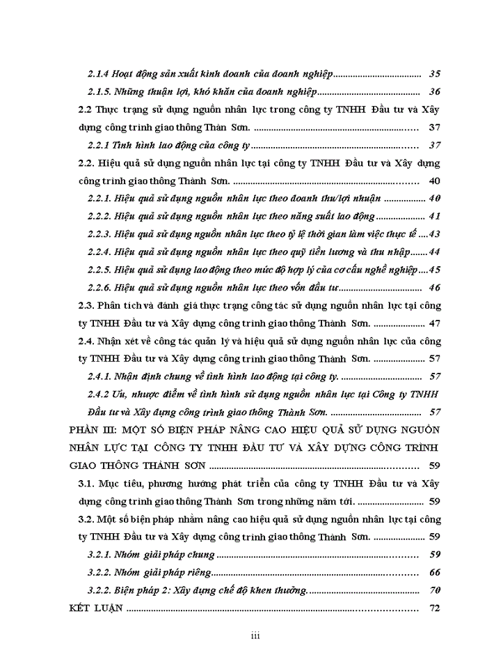 image for page Nâng cao giải pháp sử dụng hiệu quả nguồn nhân lực tại Công Ty Cổ phần Đầu tư và Xây dựng công trình giao thông Thành Sơn