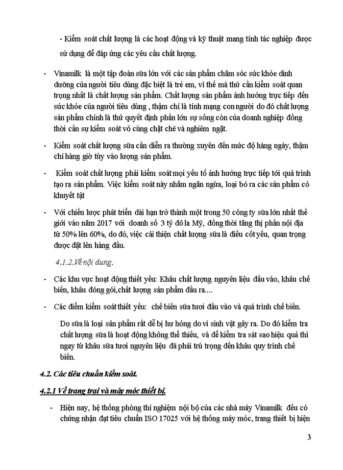 image for page Hệ thống kiểm soát chất lượng sản phẩm sữa của vinamilk