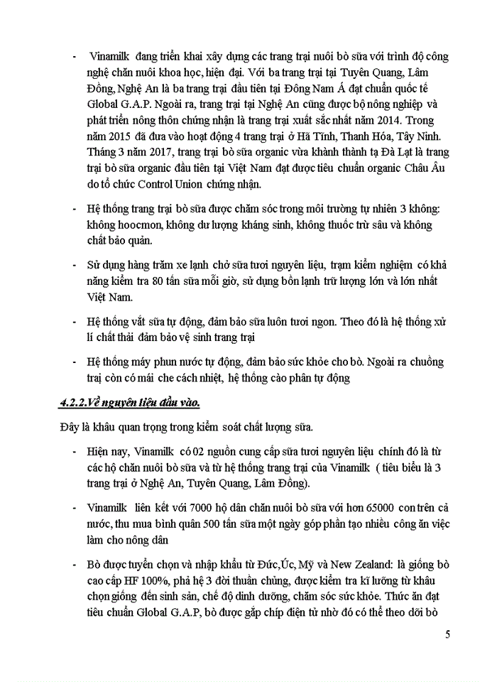 image for page Hệ thống kiểm soát chất lượng sản phẩm sữa của vinamilk