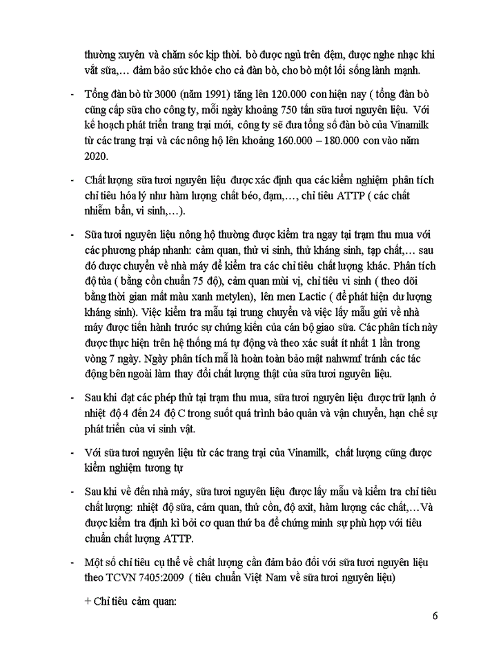 image for page Hệ thống kiểm soát chất lượng sản phẩm sữa của vinamilk