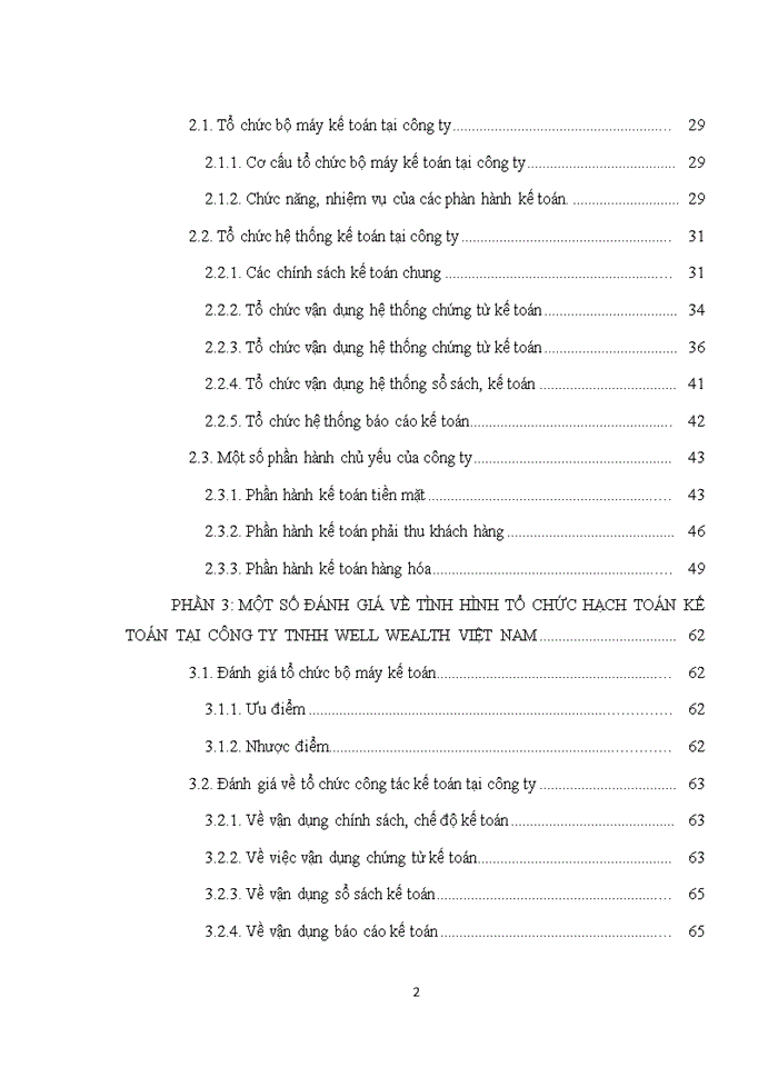 image for page Một số đánh giá về tình hình tổ chức hạch toán kế toán tại công ty tnhh well wealth việt nam
