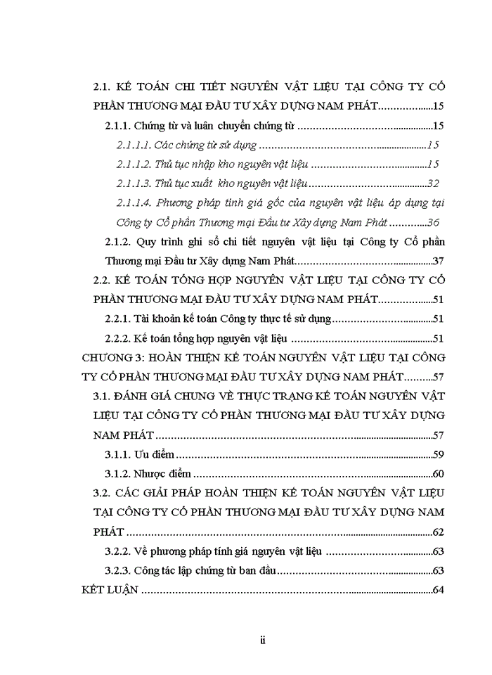 image for page Hoàn thiện Kế toán nguyên vật liệu tại Công ty Cổ phần Thương mại Đầu tư Xây dựng Nam Phát