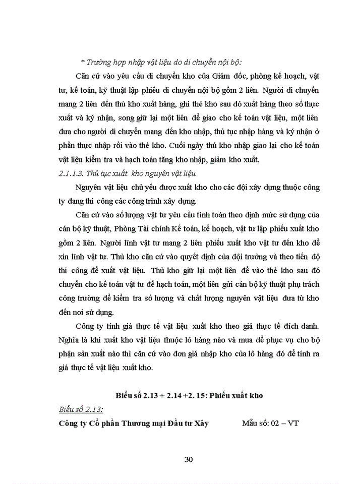 image for page Hoàn thiện Kế toán nguyên vật liệu tại Công ty Cổ phần Thương mại Đầu tư Xây dựng Nam Phát