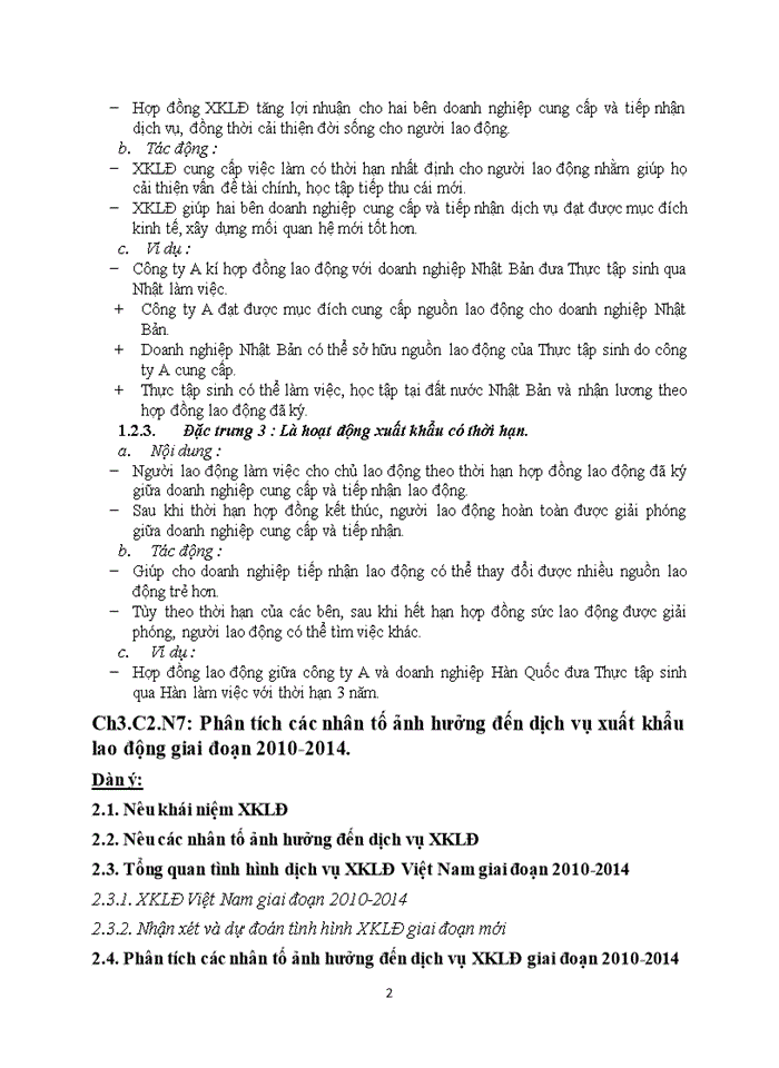 image for page Phân tích các đặc trưng cơ bản của dịch vụ xuất khẩu lao động