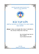 Lý luận của chủ nghĩa Mác-Lênin về xuất khẩu tư bản. Liên hệ với thực tiễn ở Việt Nam