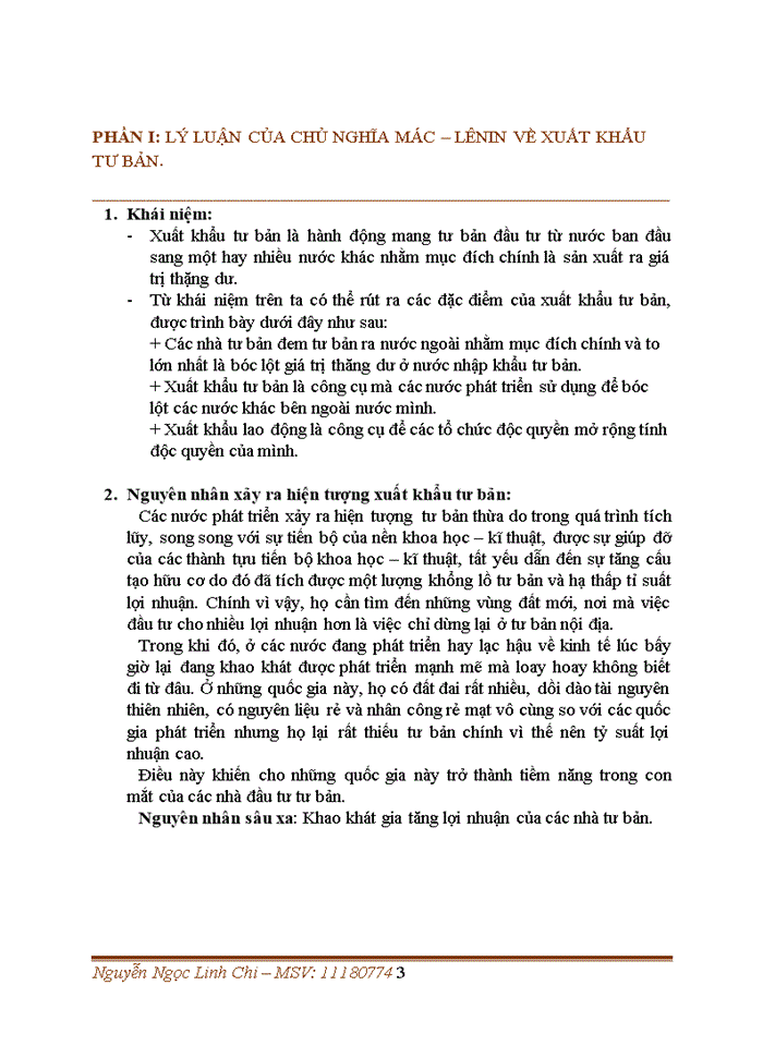 image for page Lý luận của chủ nghĩa Mác-Lênin về xuất khẩu tư bản. Liên hệ với thực tiễn ở Việt Nam