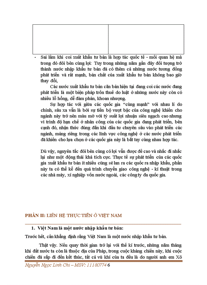 image for page Lý luận của chủ nghĩa Mác-Lênin về xuất khẩu tư bản. Liên hệ với thực tiễn ở Việt Nam
