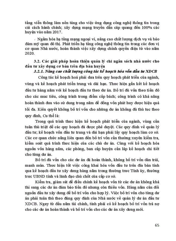image for page Giải pháp hoàn thiện công tác quản lý vốn đầu tư xdcb từ nguồn vốn nsnn của tỉnh bắc giang