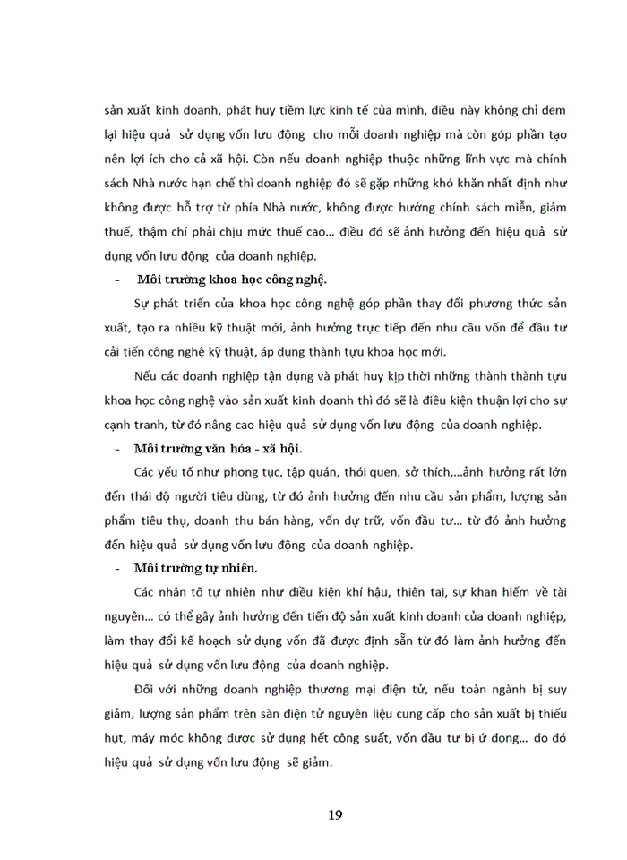 image for page Nâng cao hiệu quả sử dụng vốn lưu động tại công ty TNHH Thương Mại Tín Nghĩa